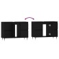 vidaXL Badschrank Schwarz 80x33x60 cm Holzwerkstoff vidaXL Badschrank Schwarz 80x33x60 cm Holzwerkstoff