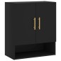 vidaXL Wandschrank Schwarz 60x31x70 cm Holzwerkstoff vidaXL Wandschrank Schwarz 60x31x70 cm Holzwerkstoff