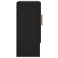 vidaXL Wandschrank Schwarz 60x31x70 cm Holzwerkstoff vidaXL Wandschrank Schwarz 60x31x70 cm Holzwerkstoff