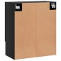 vidaXL Wandschrank Schwarz 60x31x70 cm Holzwerkstoff vidaXL Wandschrank Schwarz 60x31x70 cm Holzwerkstoff