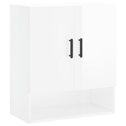 vidaXL Wandschrank Hochglanz-Weiß 60x31x70 cm Holzwerkstoff
