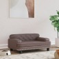vidaXL Hundebett Braun 70x45x30 cm Kunstleder vidaXL Hundebett Braun 70x45x30 cm Kunstleder