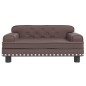 vidaXL Hundebett Braun 70x45x30 cm Kunstleder vidaXL Hundebett Braun 70x45x30 cm Kunstleder