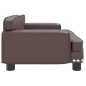 vidaXL Hundebett Braun 70x45x30 cm Kunstleder vidaXL Hundebett Braun 70x45x30 cm Kunstleder