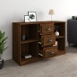 vidaXL Sideboard Braun Eichen-Optik 104,5x35,5x67,5 cm Holzwerkstoff vidaXL Sideboard Braun Eichen-Optik 104,5x35,5x67,5 cm Holzwerkstoff