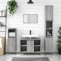 vidaXL Badschrank Grau Sonoma 80x33x60 cm Holzwerkstoff vidaXL Badschrank Grau Sonoma 80x33x60 cm Holzwerkstoff