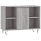 vidaXL Badschrank Grau Sonoma 80x33x60 cm Holzwerkstoff vidaXL Badschrank Grau Sonoma 80x33x60 cm Holzwerkstoff