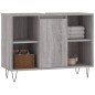 vidaXL Badschrank Grau Sonoma 80x33x60 cm Holzwerkstoff vidaXL Badschrank Grau Sonoma 80x33x60 cm Holzwerkstoff
