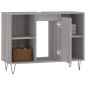 vidaXL Badschrank Grau Sonoma 80x33x60 cm Holzwerkstoff vidaXL Badschrank Grau Sonoma 80x33x60 cm Holzwerkstoff