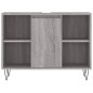 vidaXL Badschrank Grau Sonoma 80x33x60 cm Holzwerkstoff vidaXL Badschrank Grau Sonoma 80x33x60 cm Holzwerkstoff