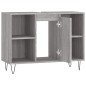 vidaXL Badschrank Grau Sonoma 80x33x60 cm Holzwerkstoff vidaXL Badschrank Grau Sonoma 80x33x60 cm Holzwerkstoff