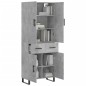 vidaXL Highboard Betongrau 69,5x34x180 cm Holzwerkstoff vidaXL Highboard Betongrau 69,5x34x180 cm Holzwerkstoff