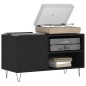 vidaXL Plattenschrank Schwarz 85x38x48 cm Holzwerkstoff vidaXL Plattenschrank Schwarz 85x38x48 cm Holzwerkstoff