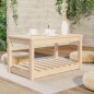 vidaXL Gartentisch 82,5x50,5x45 cm Massivholz Kiefer vidaXL Gartentisch 82,5x50,5x45 cm Massivholz Kiefer