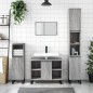vidaXL Badschrank Grau Sonoma 80x33x60 cm Holzwerkstoff vidaXL Badschrank Grau Sonoma 80x33x60 cm Holzwerkstoff