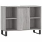 vidaXL Badschrank Grau Sonoma 80x33x60 cm Holzwerkstoff vidaXL Badschrank Grau Sonoma 80x33x60 cm Holzwerkstoff