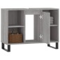 vidaXL Badschrank Grau Sonoma 80x33x60 cm Holzwerkstoff vidaXL Badschrank Grau Sonoma 80x33x60 cm Holzwerkstoff