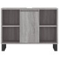 vidaXL Badschrank Grau Sonoma 80x33x60 cm Holzwerkstoff vidaXL Badschrank Grau Sonoma 80x33x60 cm Holzwerkstoff