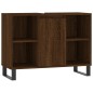 vidaXL Badschrank Braun Eichen-Optik 80x33x60 cm Holzwerkstoff vidaXL Badschrank Braun Eichen-Optik 80x33x60 cm Holzwerkstoff