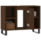 vidaXL Badschrank Braun Eichen-Optik 80x33x60 cm Holzwerkstoff vidaXL Badschrank Braun Eichen-Optik 80x33x60 cm Holzwerkstoff