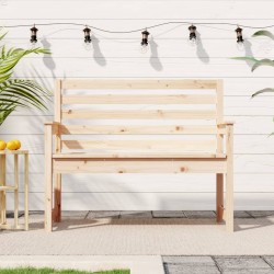 vidaXL Gartenbank 109x48x91,5 cm Massivholz Kiefer