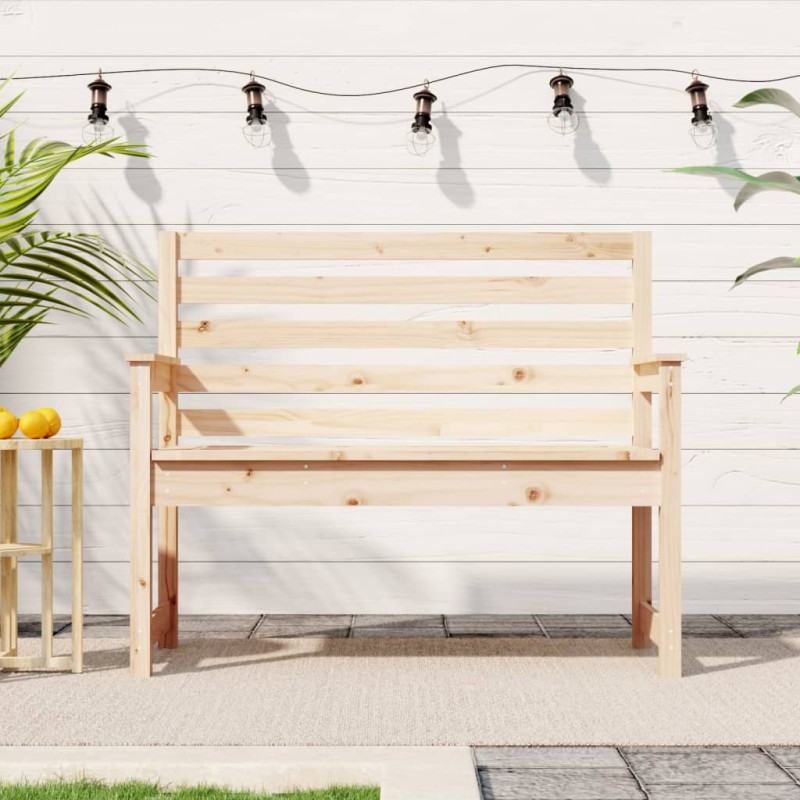 vidaXL Gartenbank 109x48x91,5 cm Massivholz Kiefer vidaXL Gartenbank 109x48x91,5 cm Massivholz Kiefer