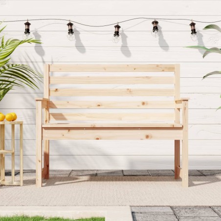 vidaXL Gartenbank 109x48x91,5 cm Massivholz Kiefer