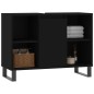 vidaXL Badschrank Schwarz 80x33x60 cm Holzwerkstoff vidaXL Badschrank Schwarz 80x33x60 cm Holzwerkstoff