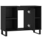 vidaXL Badschrank Schwarz 80x33x60 cm Holzwerkstoff vidaXL Badschrank Schwarz 80x33x60 cm Holzwerkstoff