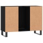 vidaXL Badschrank Schwarz 80x33x60 cm Holzwerkstoff vidaXL Badschrank Schwarz 80x33x60 cm Holzwerkstoff