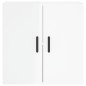 vidaXL Wandschrank Hochglanz-Weiß 60x31x60 cm Holzwerkstoff vidaXL Wandschrank Hochglanz-Weiß 60x31x60 cm Holzwerkstoff
