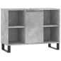 vidaXL Badschrank Betongrau 80x33x60 cm Holzwerkstoff vidaXL Badschrank Betongrau 80x33x60 cm Holzwerkstoff