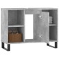 vidaXL Badschrank Betongrau 80x33x60 cm Holzwerkstoff vidaXL Badschrank Betongrau 80x33x60 cm Holzwerkstoff