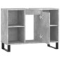 vidaXL Badschrank Betongrau 80x33x60 cm Holzwerkstoff vidaXL Badschrank Betongrau 80x33x60 cm Holzwerkstoff