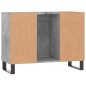 vidaXL Badschrank Betongrau 80x33x60 cm Holzwerkstoff vidaXL Badschrank Betongrau 80x33x60 cm Holzwerkstoff