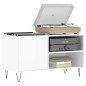 vidaXL Plattenschrank Hochglanz-Weiß 85x38x48 cm Holzwerkstoff vidaXL Plattenschrank Hochglanz-Weiß 85x38x48 cm Holzwerkstoff