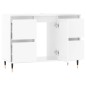 vidaXL Badschrank Hochglanz-Weiß 80x33x60 cm Holzwerkstoff