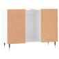 vidaXL Badschrank Hochglanz-Weiß 80x33x60 cm Holzwerkstoff