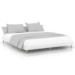 vidaXL Bettgestell Weiß 180x200 cm Holzwerkstoff