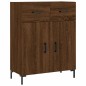 Highboard Braun Eichen-Optik 69,5x34x180 cm Holzwerkstoff Highboard Braun Eichen-Optik 69,5x34x180 cm Holzwerkstoff
