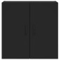vidaXL Wandschrank Schwarz 60x31x60 cm Holzwerkstoff
