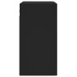 vidaXL Wandschrank Schwarz 60x31x60 cm Holzwerkstoff