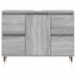 vidaXL Badschrank Grau Sonoma 80x33x60 cm Holzwerkstoff vidaXL Badschrank Grau Sonoma 80x33x60 cm Holzwerkstoff