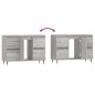vidaXL Badschrank Grau Sonoma 80x33x60 cm Holzwerkstoff vidaXL Badschrank Grau Sonoma 80x33x60 cm Holzwerkstoff