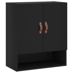 vidaXL Wandschrank Schwarz 60x31x70 cm Holzwerkstoff