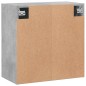 vidaXL Wandschrank Betongrau 60x31x60 cm Holzwerkstoff vidaXL Wandschrank Betongrau 60x31x60 cm Holzwerkstoff