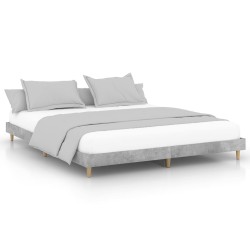 vidaXL Bettgestell Betongrau 180x200 cm Holzwerkstoff
