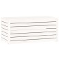 vidaXL Gartenbox Weiß 101x50,5x46,5 cm Massivholz Kiefer vidaXL Gartenbox Weiß 101x50,5x46,5 cm Massivholz Kiefer