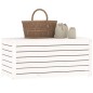 vidaXL Gartenbox Weiß 101x50,5x46,5 cm Massivholz Kiefer vidaXL Gartenbox Weiß 101x50,5x46,5 cm Massivholz Kiefer
