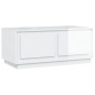 vidaXL Couchtisch Hochglanz-Weiß 102x50x44 cm Holzwerkstoff vidaXL Couchtisch Hochglanz-Weiß 102x50x44 cm Holzwerkstoff